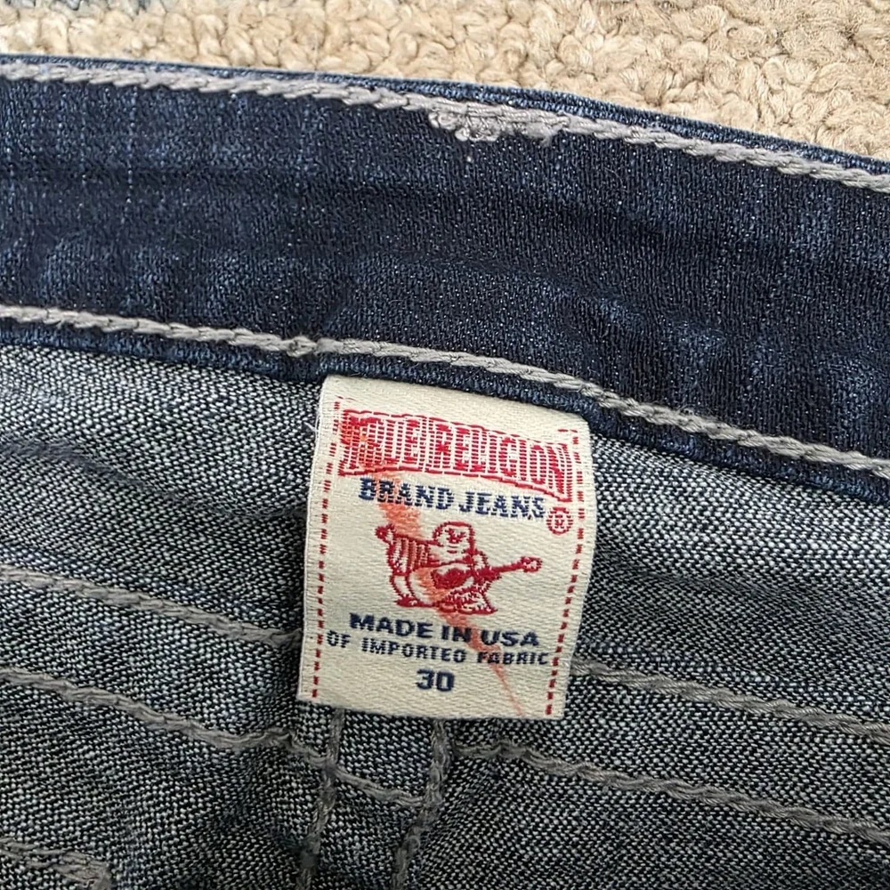 True Religion Julie Slim Fit Jeans Women’s 30 Dark Wash Rhinestone Horseshoe USA